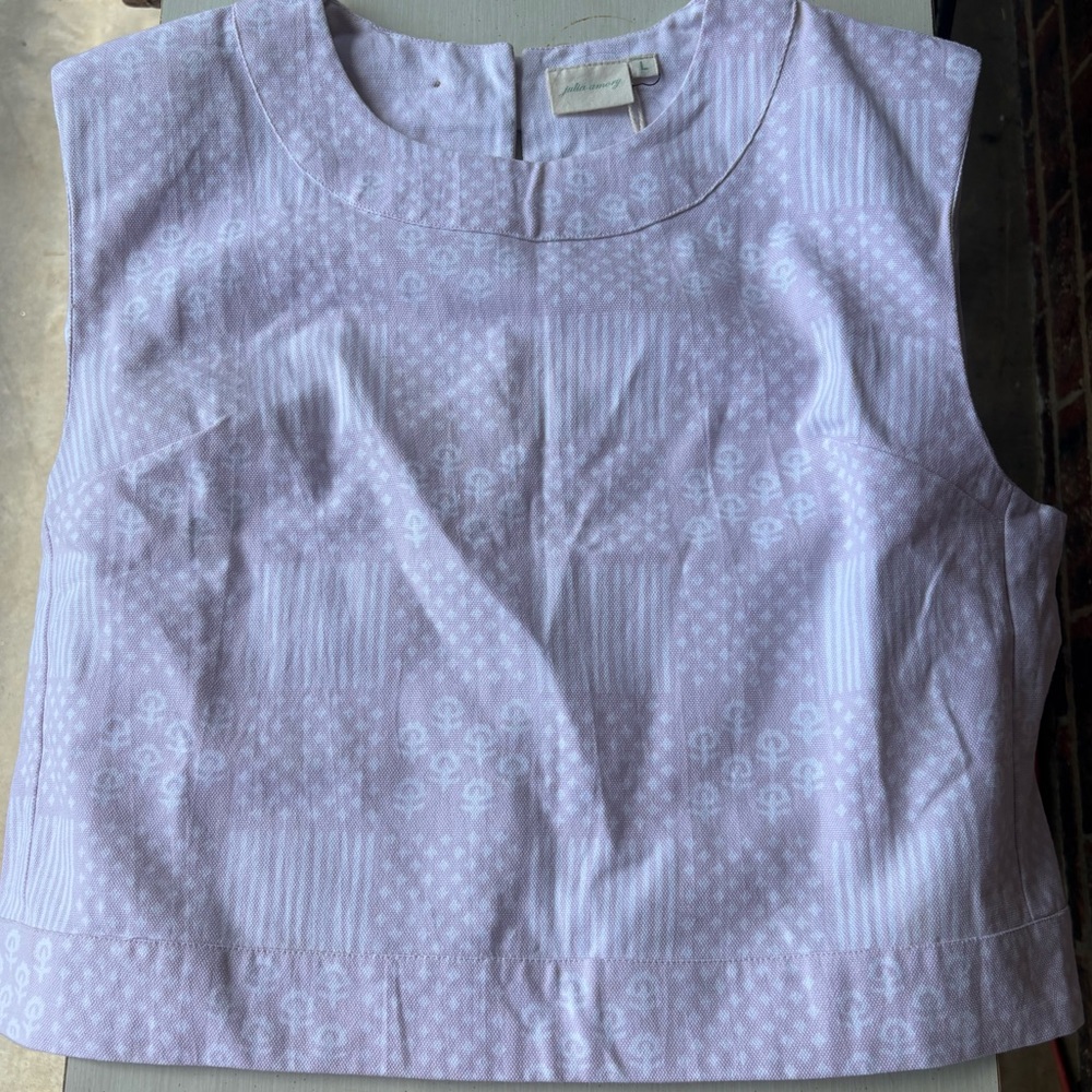 Julia Amory slim shell patchwork top large